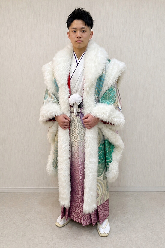 【男袴】BASARA #紫#派手男子の衣装画像1