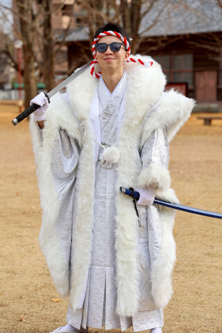 No.14281 【男袴】BASARA　＃白＃派手男子