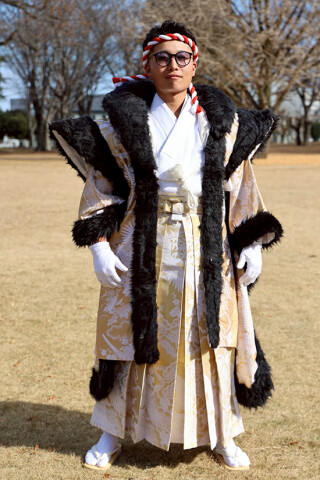No.14282 【男袴】BASARA　＃白＃派手男子