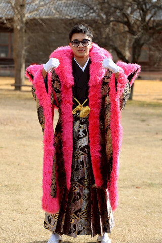 No.14284 【男袴】BASARA　＃黒＃派手男子