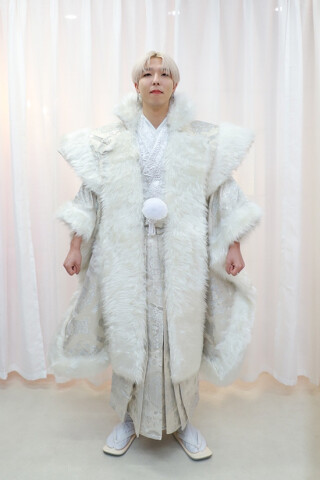 No.14290 【男袴】BASARA　＃白＃派手男子
