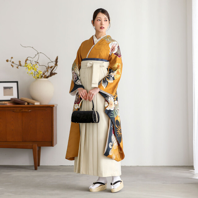 R2219 王林浪漫 金茶 梅に松の衣装画像1