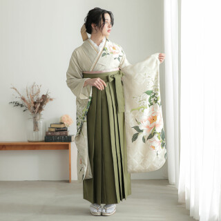 R2067 芸艸堂 ベージュ 芍薬