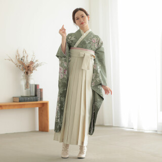 R2072 JILL STUART モスグリーン ゴブランブーケ