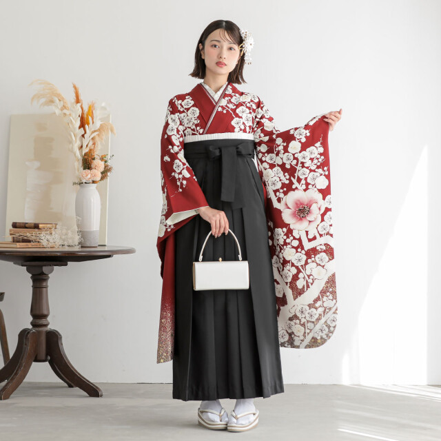 R2221 玉城ティナ×紅一点 赤 梅に牡丹の衣装画像1