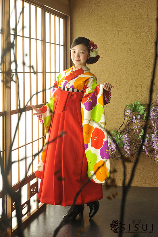 【紅一点】着物No.81-0041 袴 No.85-107の衣装画像3