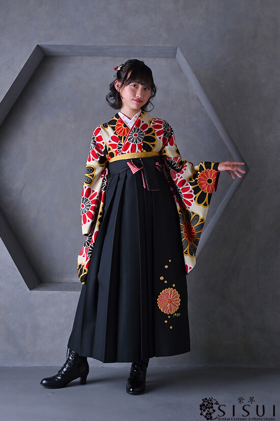 【和風館】着物No.20-1215【JAPAN STYLE 】袴No.85-114Aの衣装画像2