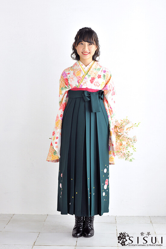 【花わらべ】着物No.20-1151【夢千代】袴No .85-301Aの衣装画像1