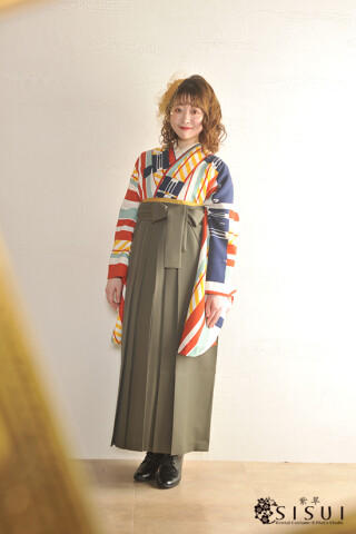 No.14978 【Modern antenna】着物No.20-1231 袴No.21-0078